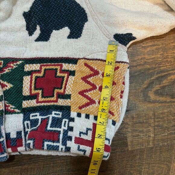 Vintage Painted Pony 90's Southwestern Native American bears theme tapestry jack - Picture 8 of 10